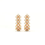 Aarinya Zig-Zag Honeycomb Triple-Row Lab-Grown Diamond Earrings, The Centurion Triple-Row Interlocking Mosaic Hoop Earrings