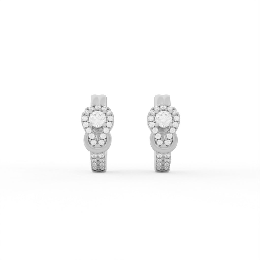 Aarinya Sailor's Knot Diamond Hoop Earring, The Vantage Silhouette Infinity Loop Statement Hoops