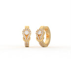 Aarinya Sailor's Knot Diamond Hoop Earring, The Vantage Silhouette Infinity Loop Statement Hoops