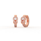 Aarinya Sailor's Knot Diamond Hoop Earring, The Vantage Silhouette Infinity Loop Statement Hoops