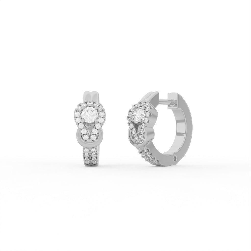 Aarinya Sailor's Knot Diamond Hoop Earring, The Vantage Silhouette Infinity Loop Statement Hoops
