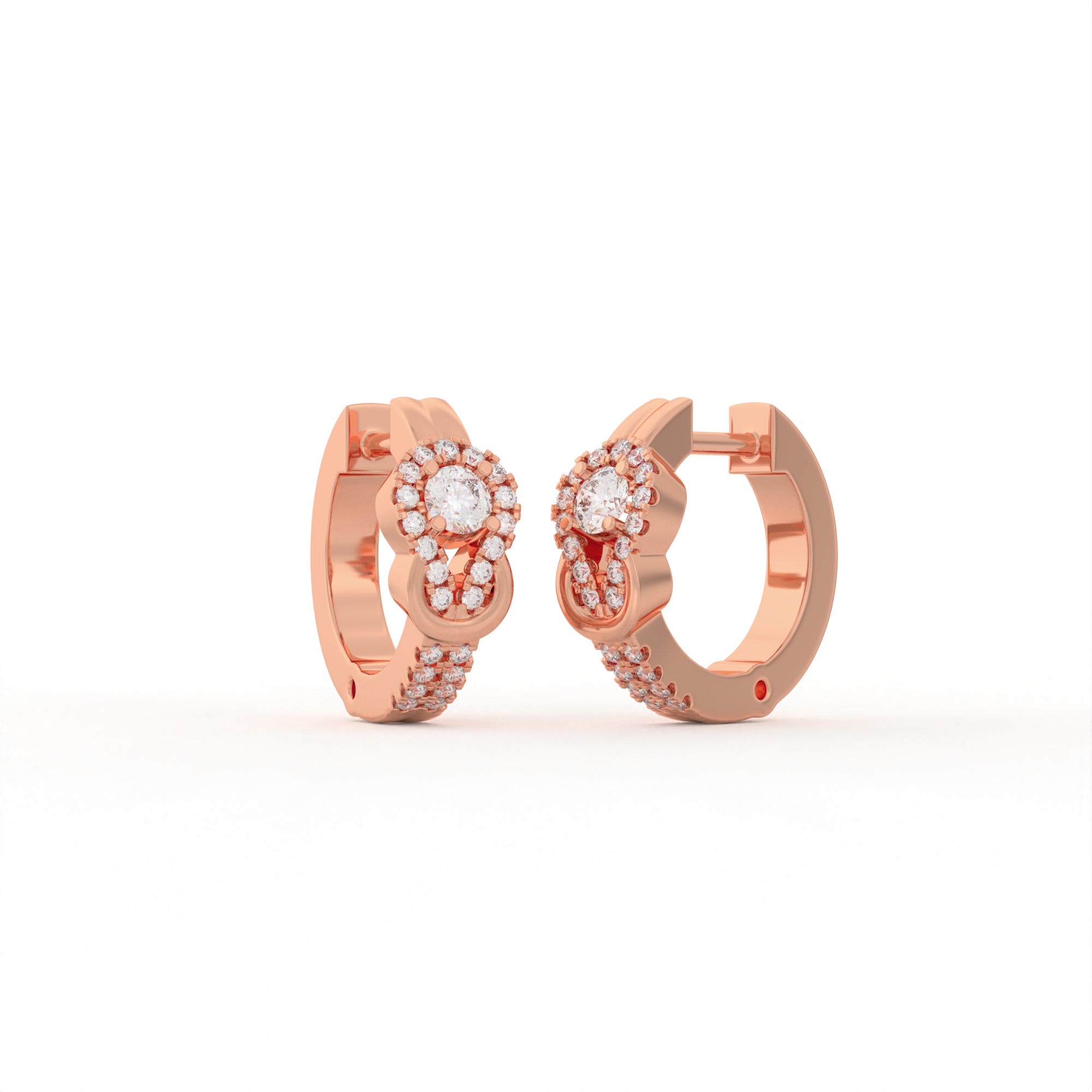 Aarinya Sailor's Knot Diamond Hoop Earring, The Vantage Silhouette Infinity Loop Statement Hoops