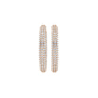 Aarinya Triple-Row Inside-Out Diamond Hoop Earrings, The Pave Triple-Band Hoops