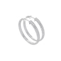 Aarinya Triple-Row Inside-Out Diamond Hoop Earrings, The Pave Triple-Band Hoops
