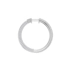 Aarinya Triple-Row Inside-Out Diamond Hoop Earrings, The Pave Triple-Band Hoops