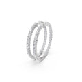 Aarinya Shared-Prong Diamond Hoop Earrings, The Single-Row Shared-Prong Inside-Out Diamond Hoops