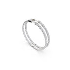 Aarinya Halo Orbit Bezel-Set Lab grown Diamond Hoops, Double-Line Inside-Out Diamond Hoop Earrings