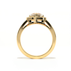 Aarinya Amour Heart Halo Ring, Valentine Radiant Ring, Aarinya Devotion Halo Ring, Heart Shaped Engagement Ring