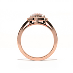 Aarinya Amour Heart Halo Ring, Valentine Radiant Ring, Aarinya Devotion Halo Ring, Heart Shaped Engagement Ring