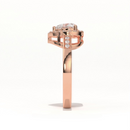 Aarinya Amour Heart Halo Ring, Valentine Radiant Ring, Aarinya Devotion Halo Ring, Heart Shaped Engagement Ring
