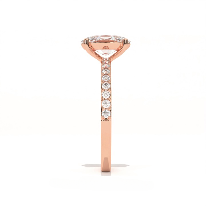 Aarinya Oval Cut Diamond Engagement Ring, Trendy Oval Ring, Birthday Gift Diamond Ring