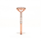 Aarinya Oval Cut Diamond Engagement Ring, Trendy Oval Ring, Birthday Gift Diamond Ring