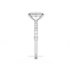 Aarinya Oval Cut Diamond Engagement Ring, Trendy Oval Ring, Birthday Gift Diamond Ring