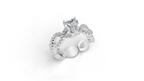 Aarinya Amour Infinity Lab-Grown Diamond Halo Ring, The Evermore Infinite Heart Ring