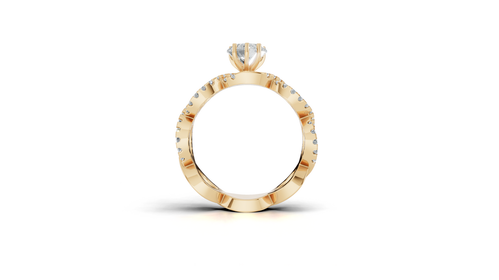 Aarinya Amour Infinity Lab-Grown Diamond Halo Ring, The Evermore Infinite Heart Ring