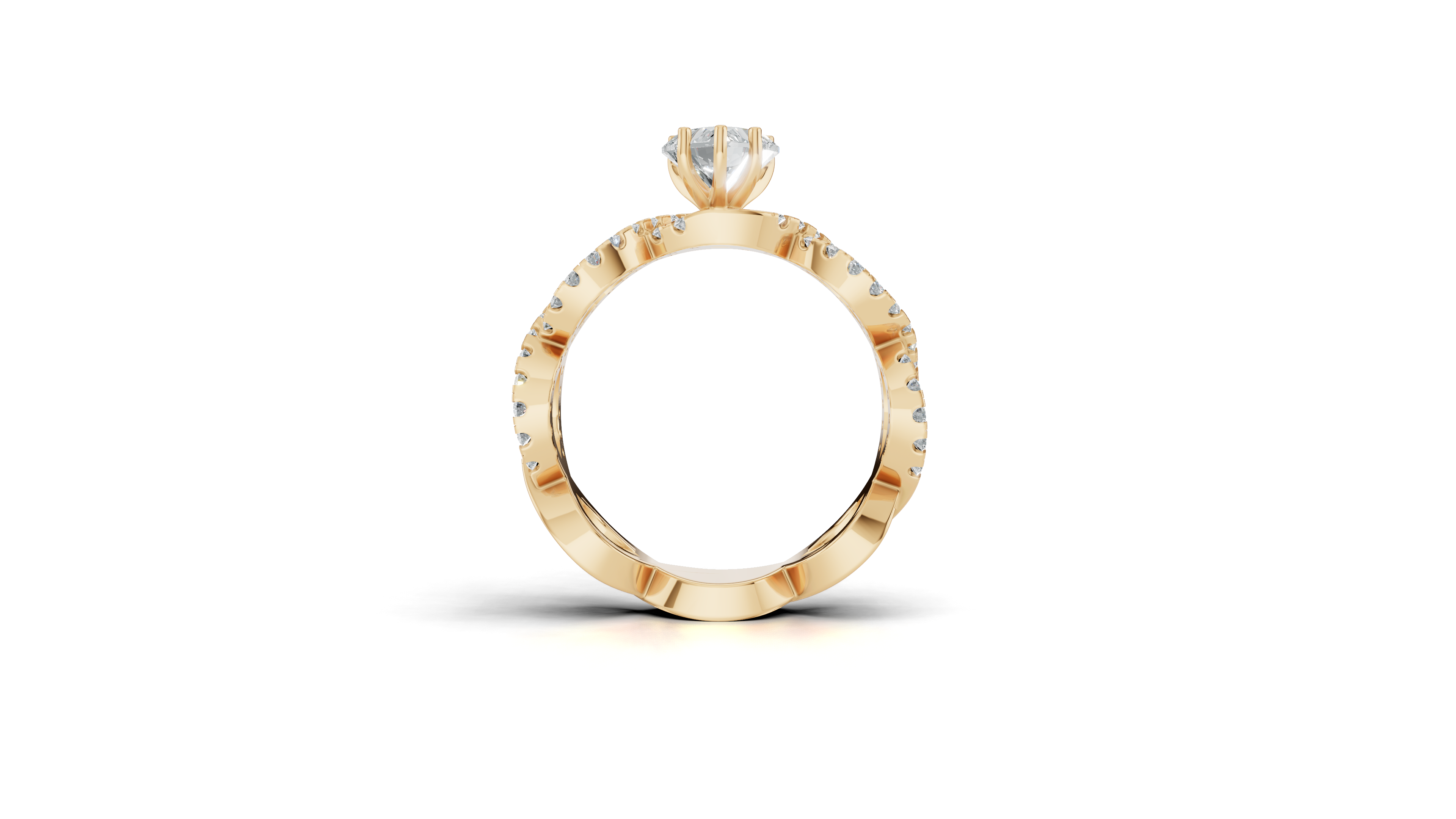 Aarinya Amour Infinity Lab-Grown Diamond Halo Ring, The Evermore Infinite Heart Ring
