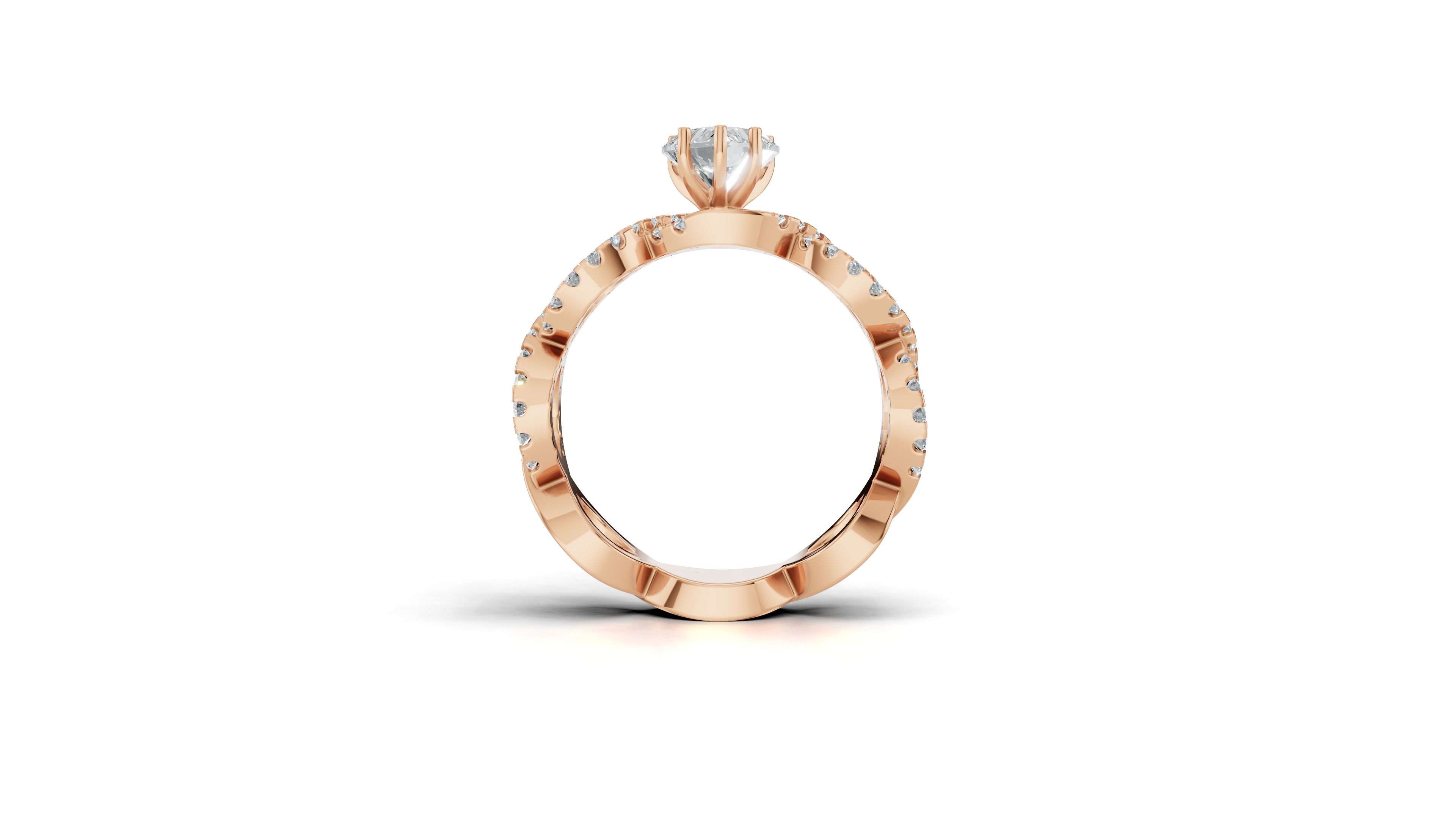 Aarinya Amour Infinity Lab-Grown Diamond Halo Ring, The Evermore Infinite Heart Ring