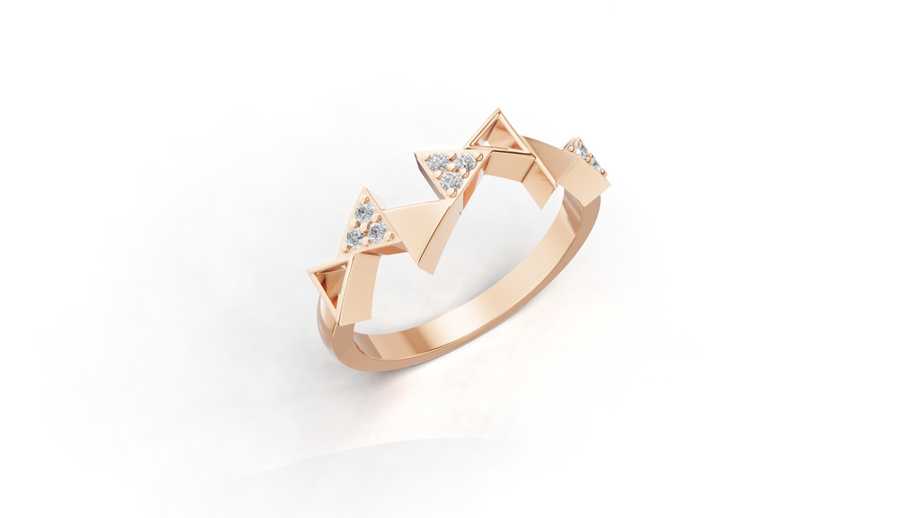 Aarinya Celestial Radiance Halo Ring, The Majestic Step Halo Ring