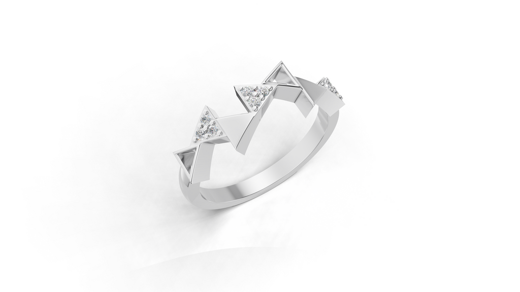 Aarinya Celestial Radiance Halo Ring, The Majestic Step Halo Ring