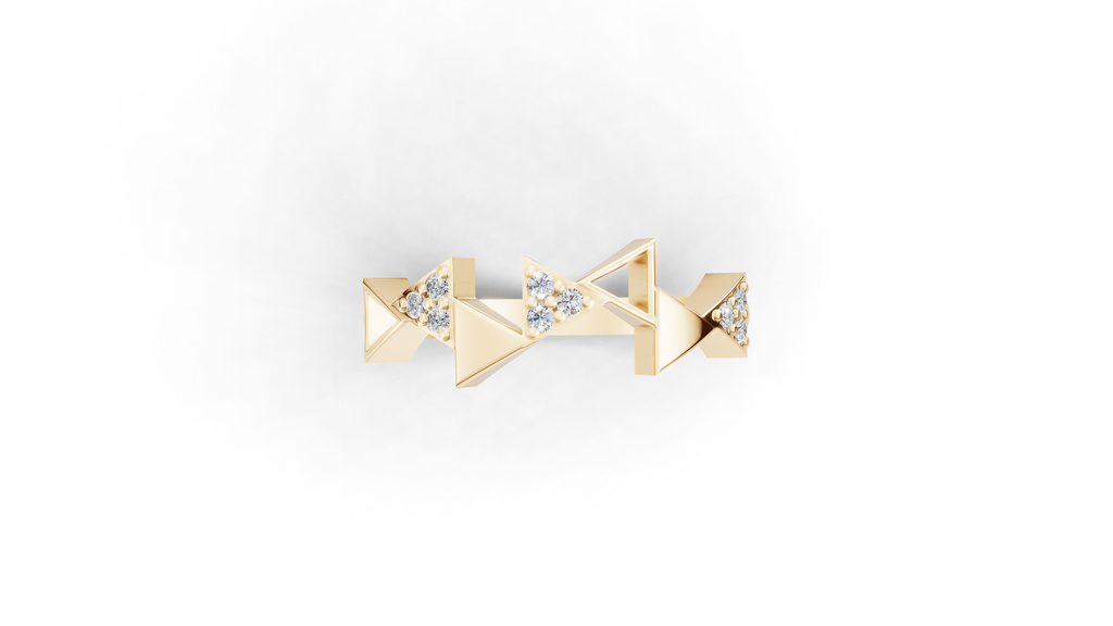 Aarinya Celestial Radiance Halo Ring, The Majestic Step Halo Ring