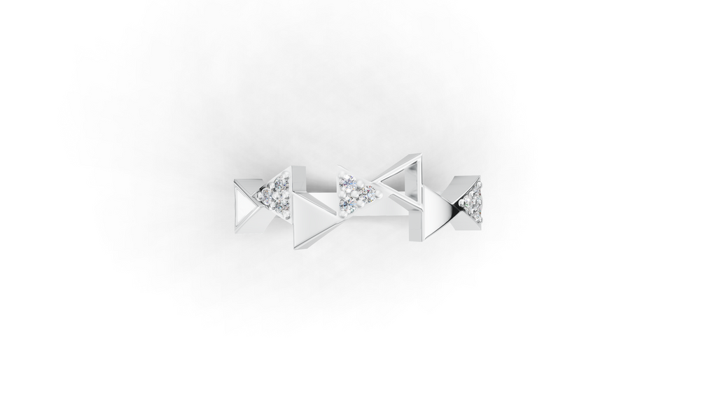 Aarinya Celestial Radiance Halo Ring, The Majestic Step Halo Ring