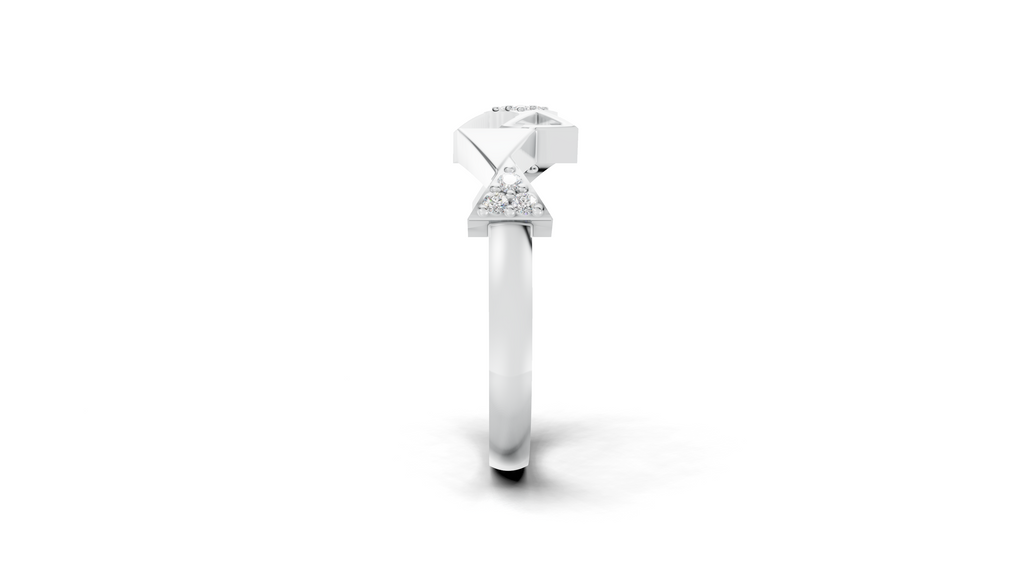Aarinya Celestial Radiance Halo Ring, The Majestic Step Halo Ring