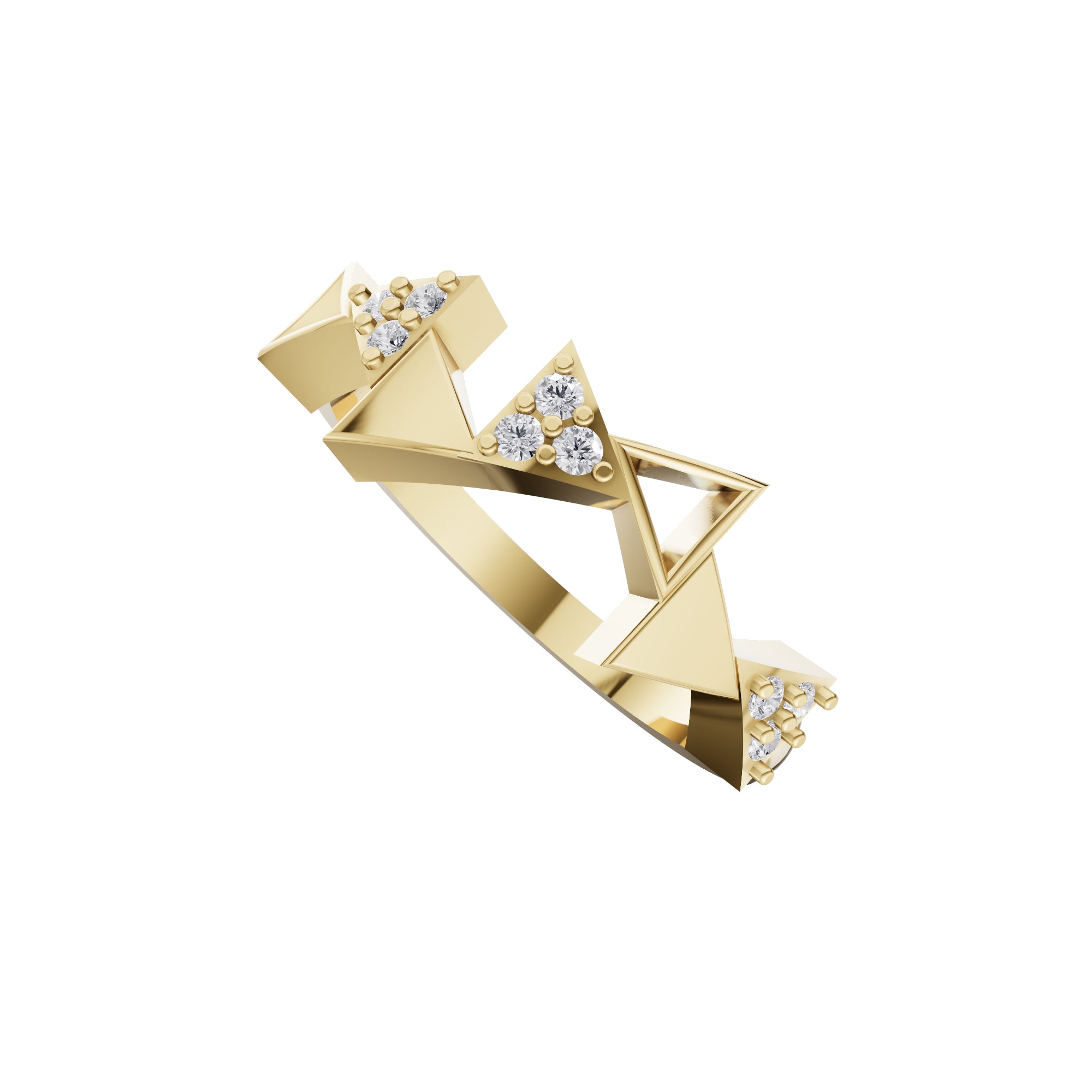 Aarinya Celestial Radiance Halo Ring, The Majestic Step Halo Ring