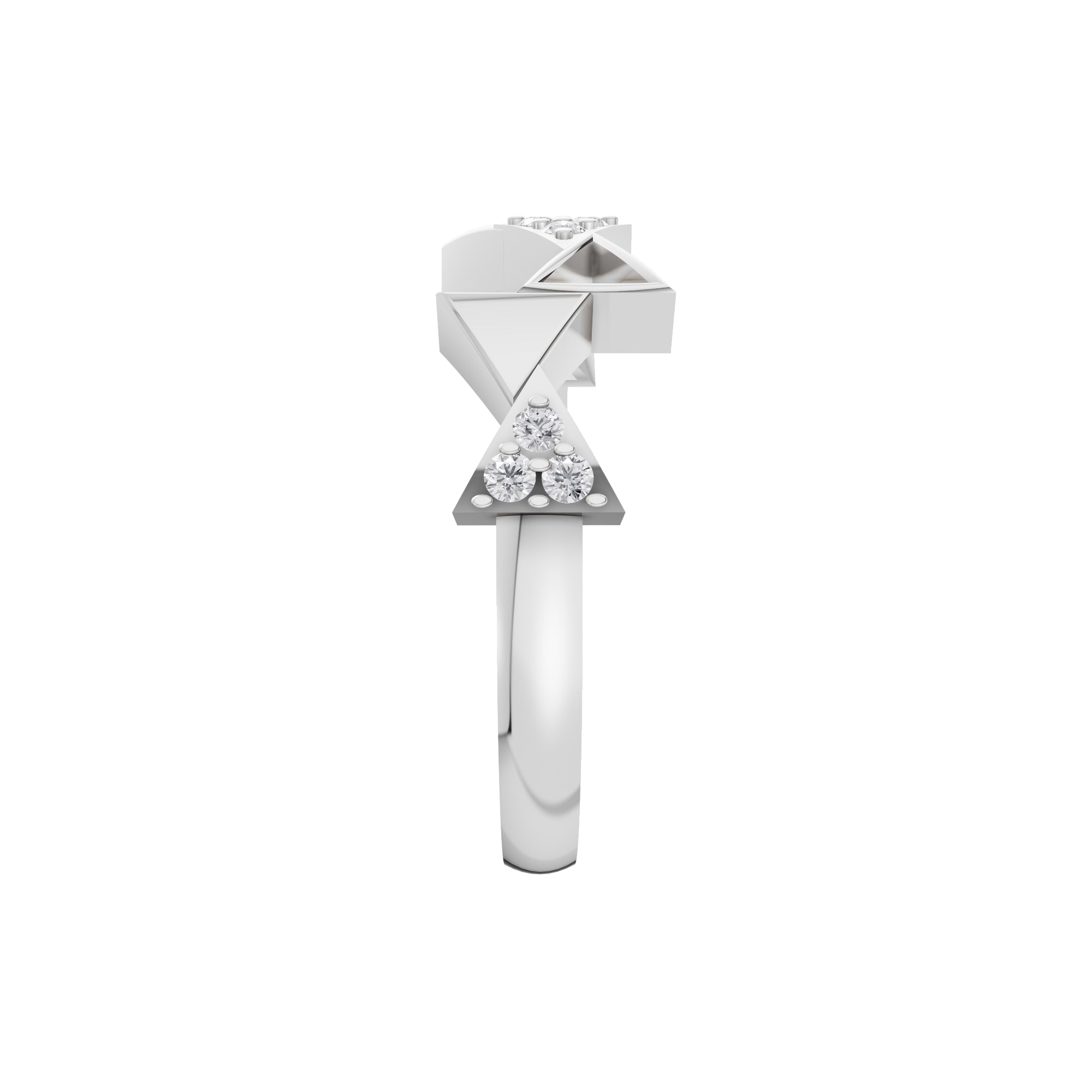 Aarinya Celestial Radiance Halo Ring, The Majestic Step Halo Ring