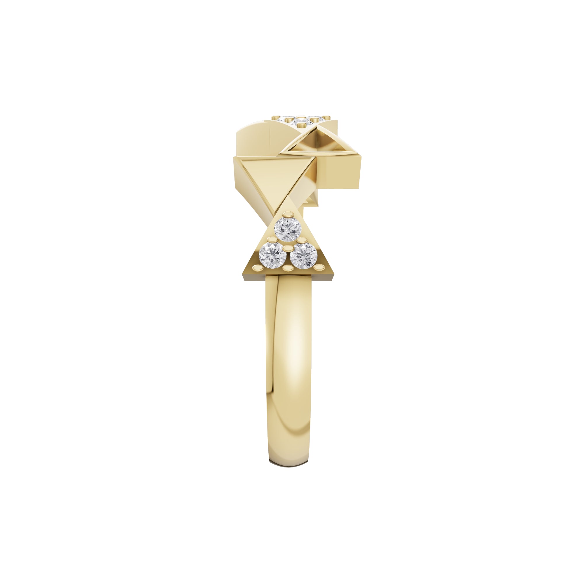 Aarinya Celestial Radiance Halo Ring, The Majestic Step Halo Ring