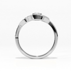 Aarinya Infinitia Wave Ring, The Endless Devotion Infinity Ring, culptural Infinity Diamond Loop Ring