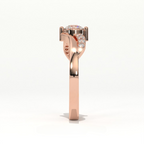 Aarinya Infinity Wave Ring, Sleek Asymmetric  Ring
