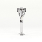 Aarinya Infinity Wave Ring, Sleek Asymmetric  Ring