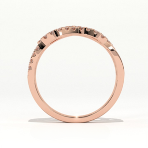 Aarinya Entwined Double Infinity Pave Ring