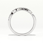 Aarinya Entwined Double Infinity Pave Ring, The Helix Interlocking Infinity Band, The Twin Flame Eternal Wave Ring