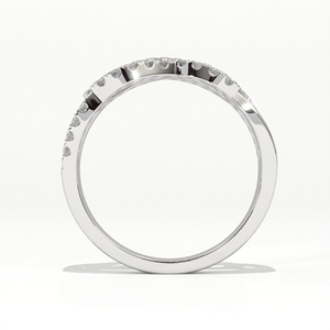 Aarinya Entwined Double Infinity Pave Ring