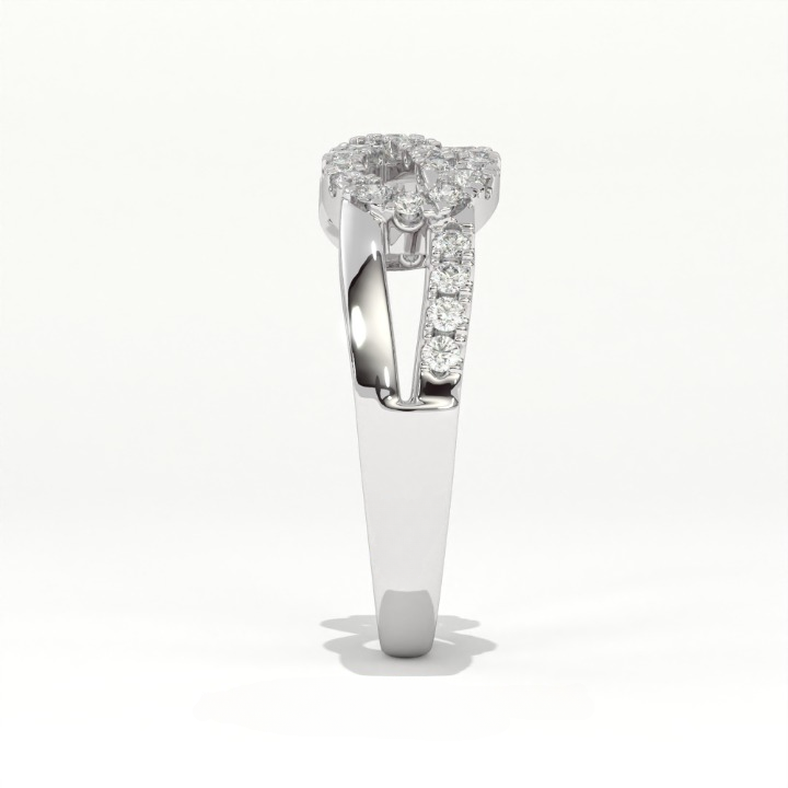Aarinya Entwined Double Infinity Pave Ring, The Helix Interlocking Infinity Band, The Twin Flame Eternal Wave Ring