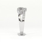 Aarinya Entwined Double Infinity Pave Ring, The Helix Interlocking Infinity Band, The Twin Flame Eternal Wave Ring