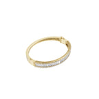 Aarinya Baguette Diamond Kada Bracelet, Linear Luminance Diamond Bracelet