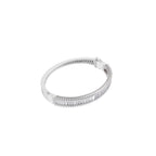 Aarinya Baguette Diamond Kada Bracelet, Linear Luminance Diamond Bracelet