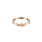 Aarinya Bloom Lattice Lab grown Diamond Oval Cuff Bracelet, Florenza Quatrefoil Diamond Kada Bracelet