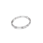 Aarinya Bloom Lattice Lab grown Diamond Oval Cuff Bracelet, Florenza Quatrefoil Diamond Kada Bracelet