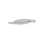 Aarinya Interlocking Dual-Row Diamond Bracelet, The Crossover Luminance Diamond Kada Bracelet