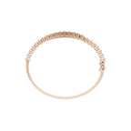 Aarinya Interlocking Dual-Row Diamond Bracelet, The Crossover Luminance Diamond Kada Bracelet