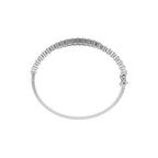 Aarinya Interlocking Dual-Row Diamond Bracelet, The Crossover Luminance Diamond Kada Bracelet