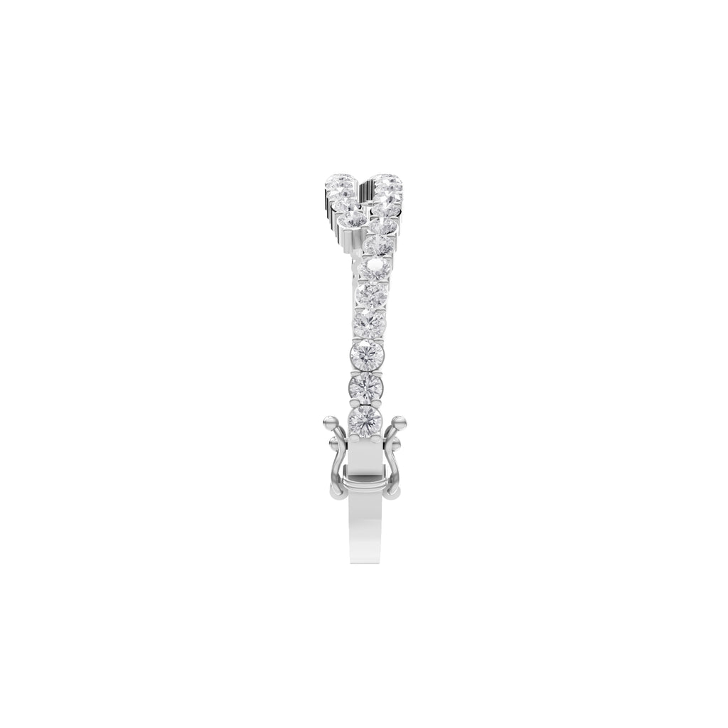 Aarinya Interlocking Dual-Row Diamond Bracelet, The Crossover Luminance Diamond Kada Bracelet