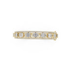 Aarinya Prism Art Deco Baguette Kada Bracelet, Geometric Grandeur Diamond Bracelet