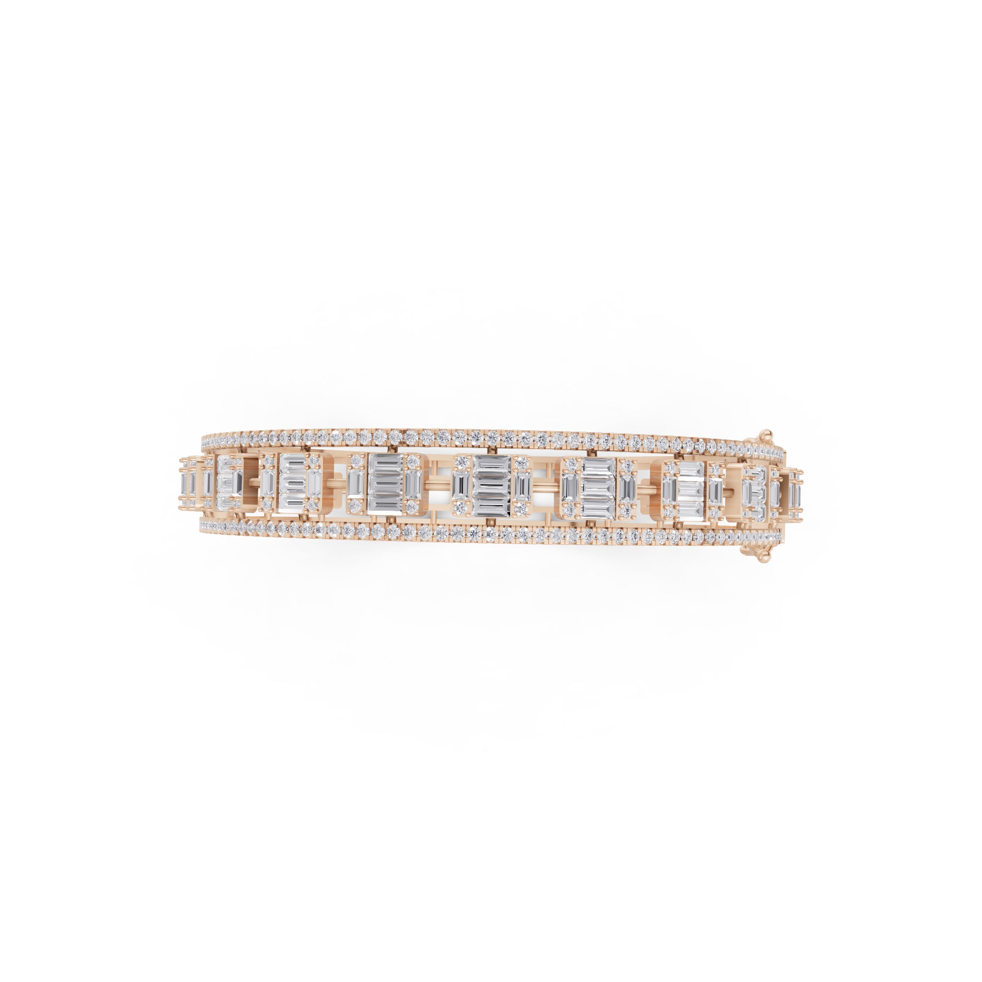 Aarinya Prism Art Deco Baguette Kada Bracelet