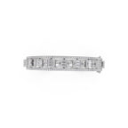 Aarinya Prism Art Deco Baguette Kada Bracelet, Geometric Grandeur Diamond Bracelet