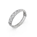 Aarinya Prism Art Deco Baguette Kada Bracelet, Geometric Grandeur Diamond Bracelet