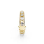 Aarinya Prism Art Deco Baguette Kada Bracelet, Geometric Grandeur Diamond Bracelet